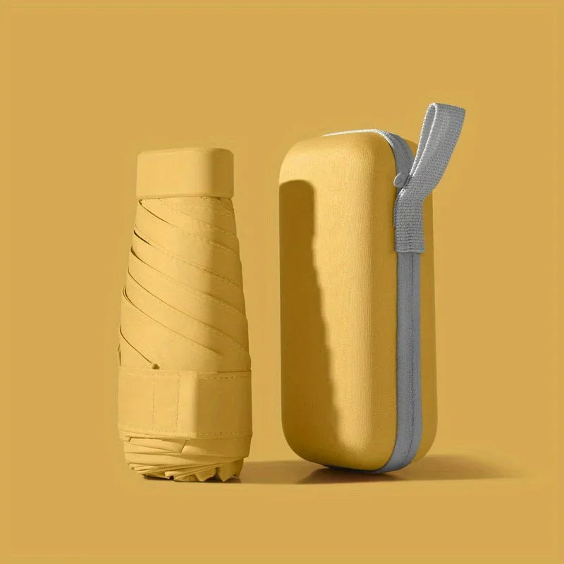 Mini Sun Umbrella Travel Umbrella Card Bag Umbrella Lightweight and Portable